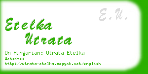 etelka utrata business card